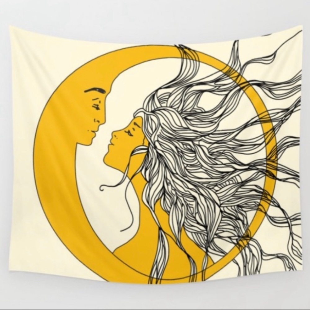 Nadja Sun and Moon Tapestry 51”x60”